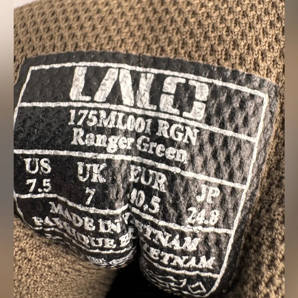 LALO Green High-Top Tactical Boots 7.5 Intruder 5